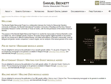 Tablet Screenshot of beckettarchive.org